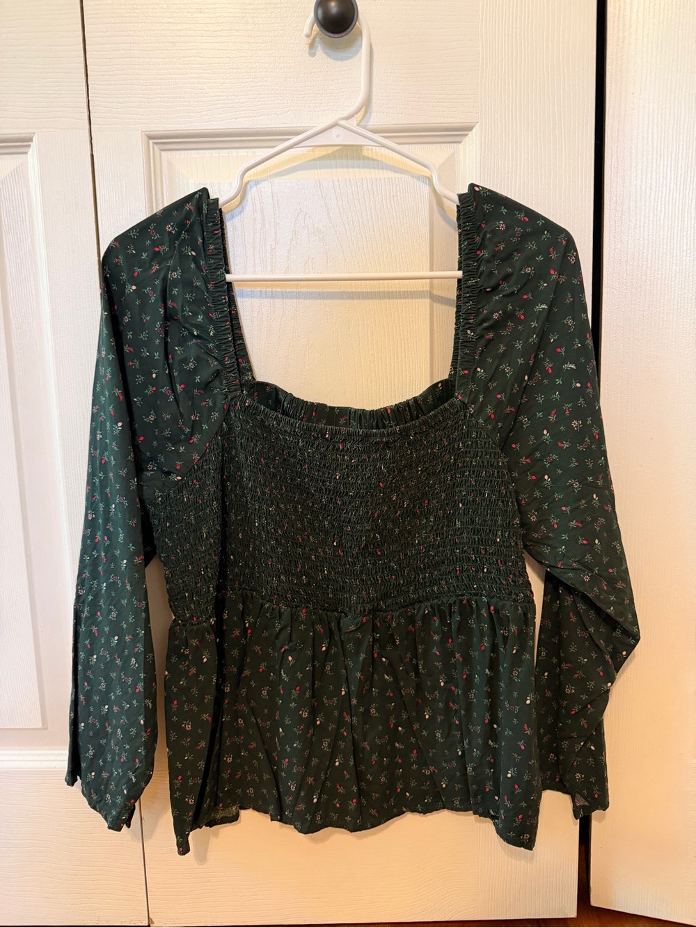 Old Navy Smocked Holiday Top